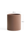 Macetero Aiguablava de cemento marrón Ø 52 cm Macetero Aiguablava de cemento marrón Ø 52 cm