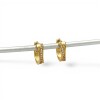 Caravanas Aros Cruzados Zirconia de oro- Oro bajo - Zirconia- CA8152 conpiedra