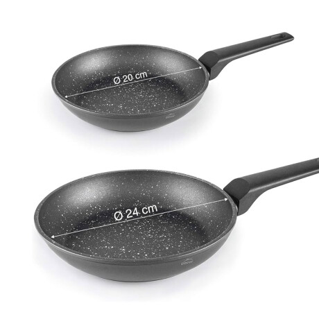 Sarten Antiadherente set x 2 20-24 cm Fogo Lacor Sarten Antiadherente set x 2 20-24 cm Fogo Lacor