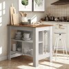 Mesa Isla de Cocina Blanco/Freijo Mesa Isla de Cocina Blanco/Freijo