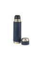 Termo de acero forrado 500 ml Azul