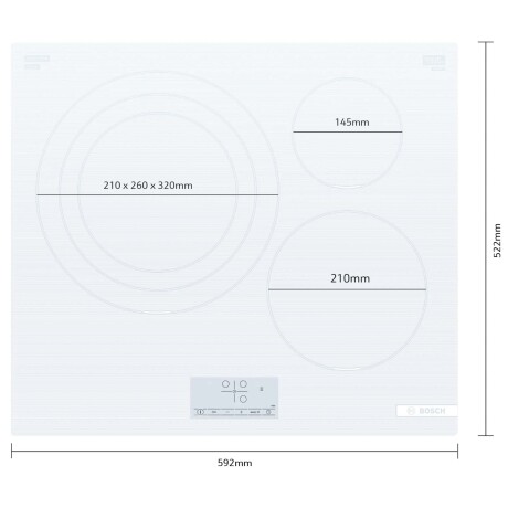 ANAFE INDUCCION BLANCO BOSCH PID612BB1E