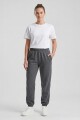 Pantalón dep clásico c/puños elásticos - UNISEX Gris melange oscuro
