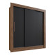 Placard Ropero 3 Puertas Corredizas Dormitorio Negro