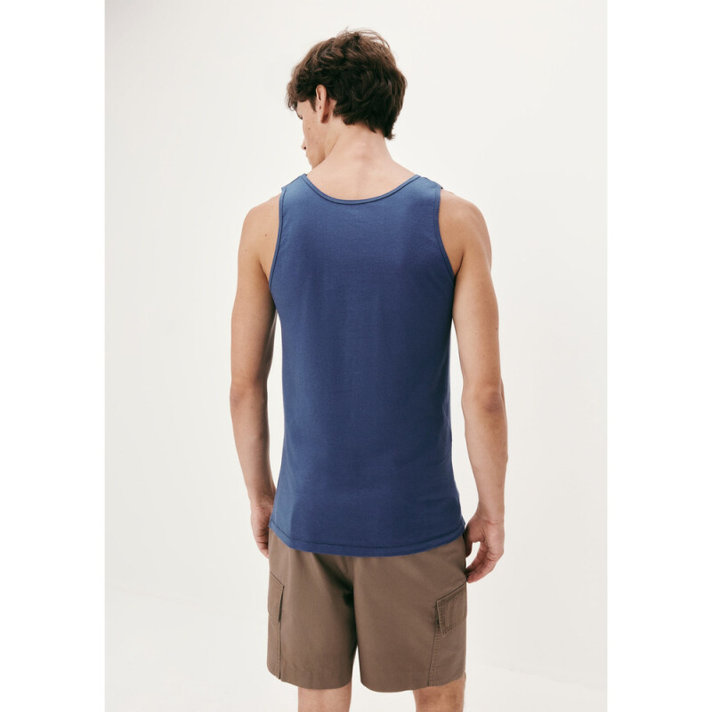 CAMISETA REGATA MASC AZUL MEDIO