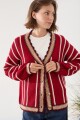 CARDIGAN SUR Rojo