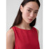 SL SHELL TOP - LINEN CHAKRA RED