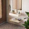 Mesada suspendida en porcelanato Napoles 80 Travertino Mesada Suspendida En Porcelanato Napoles 80 Travertino