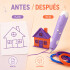 Lapicera 3D Infantil Recargable con Filamentos Violeta 1