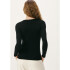 BLUSA ML FEM PRETO ESCURO