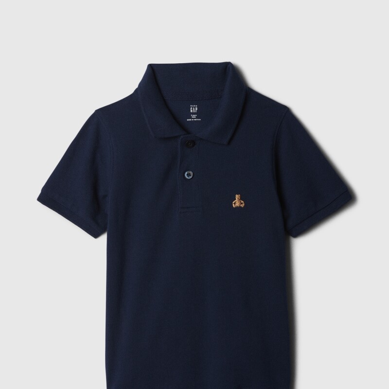 V-SS PIQUE POLO TAPESTRY NAVY