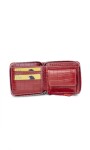 BILLETERA CANDELA CROCO GRANATE