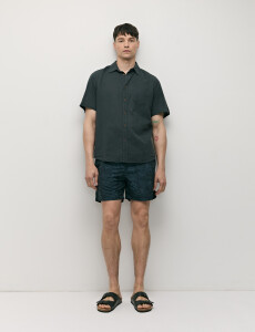 012265 CAMISA HARRINGTON LABEL Petroleo