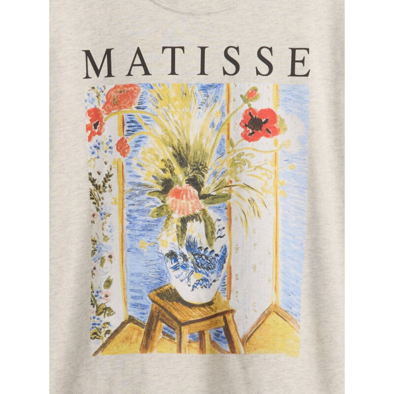 GRAPHICS 3PL - SS ART TEES B03 LIGHT GREY HEATHER