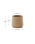 Macetero Calun de cemento beige Ø 32 cm Macetero Calun de cemento beige Ø 32 cm