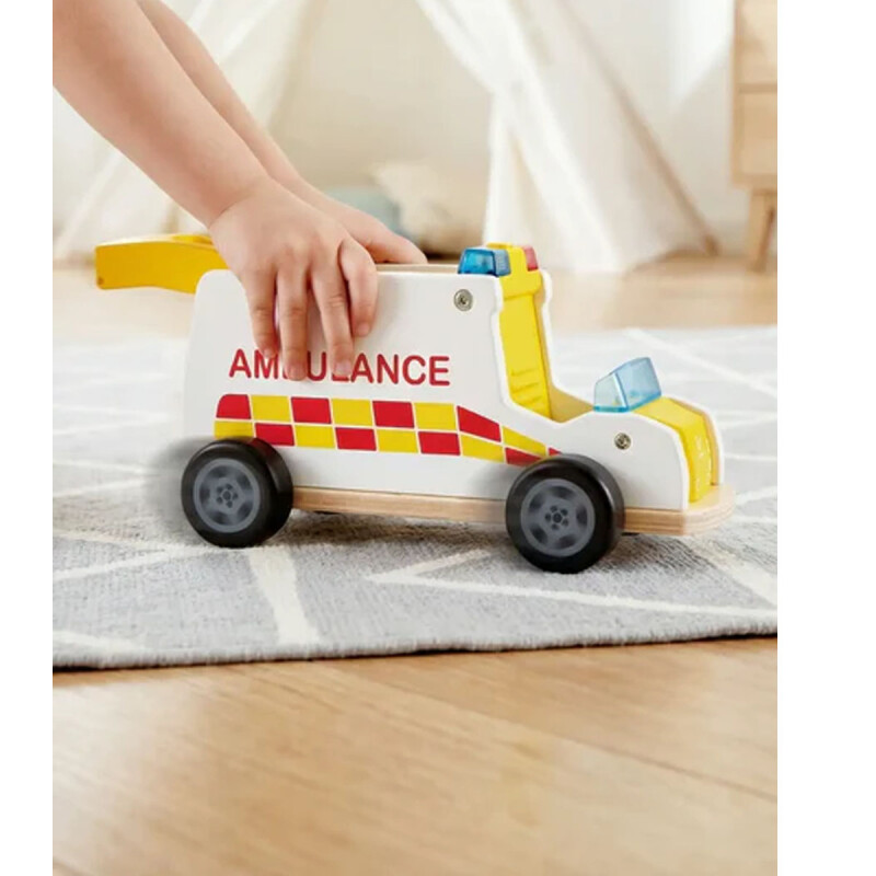 Ambulancia con luz y sonido Hape Ambulancia con luz y sonido Hape