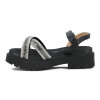 Sandalia Vizzano Mujer Taco 3cm Negro-negro