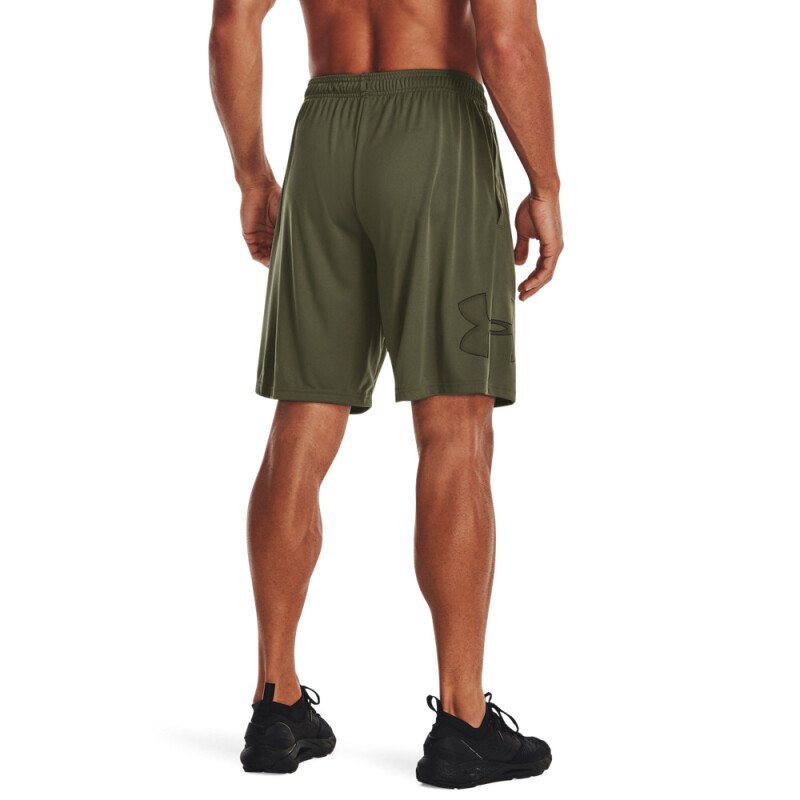 UA TECH GRAPHIC SHORT-BLU GRN-390