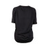 T-SHIRT MC WMN TRNG LOOSE azul stone NEGRO