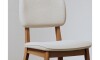 Silla de Comedor Classic - Línea Manhattan - Tela Bouclé/Natural