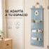 Organizador Colgante Osito Con 3 Bolsillos Para Bebé 60x20cm Azul