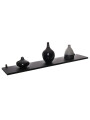 ESTANTE CON SOPORTE NEGRO NEGRO
