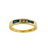 Anillo Sin Fin-Oro Bajo-Piedra Zafiro y Zirconia-AN8129 conpiedra
