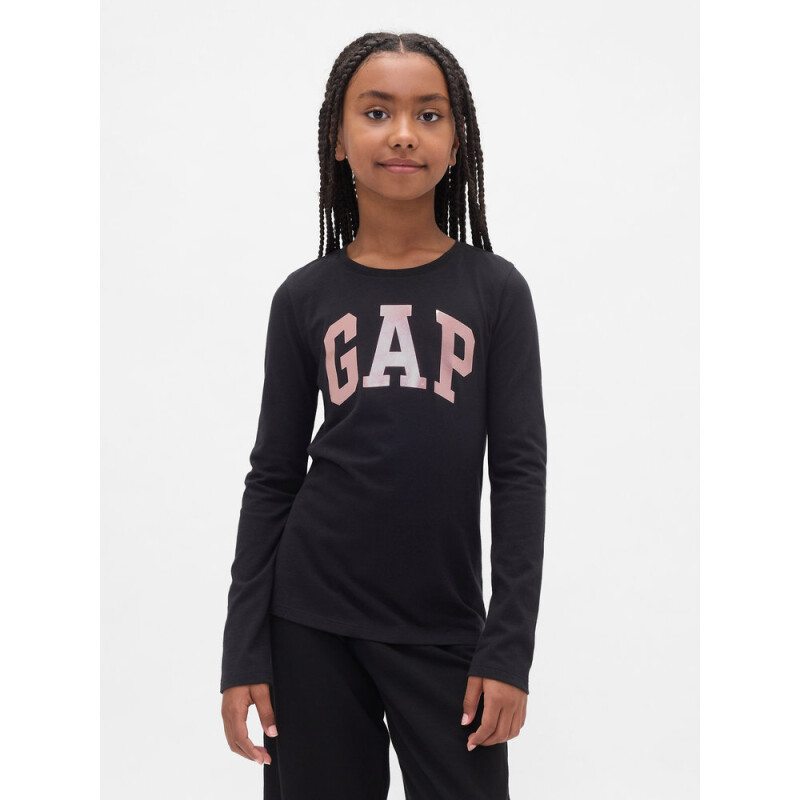 V-FRCH LS LOGO TEE BLACK 18