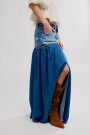 FALDA MAXI DENIM GOOD COMPAN Azul