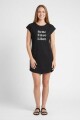 Vestido remeron estampado NEGRO Y BLANCO