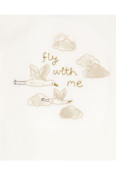 Set cuatro piezas de algodón, pantalón, remera, gorro y medias Sin color