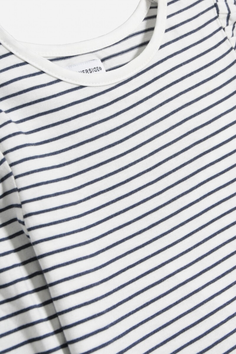 Remera rayada BLANCO