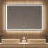 Espejo Rectangular Con Led Baño Led10 60 X 80cm Desempañador ESPEJO RECTANGULAR LED10 60X80