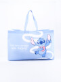 BOLSA LAMINADA STITCH CELESTE (V)
