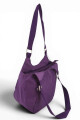 Bolso de Hombro en Tafeta Amasada Violeta