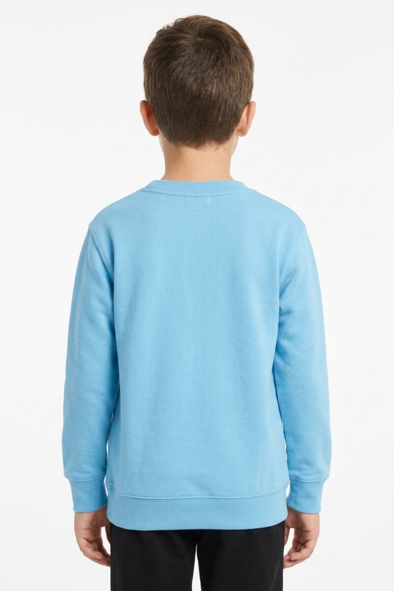 Buzo deportivo básico escote redondo - UNISEX CELESTE