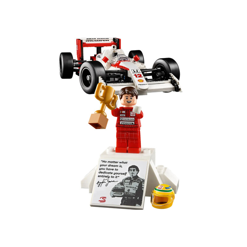 Coche McLaren MP4/4 y Ayrton Senna F1 Lego Coche McLaren MP4/4 y Ayrton Senna F1 Lego