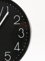 RELOJ REDONDO PARED A PILA NEGRO