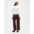 V-SATIN STRAIGHT PO SIDE STRIPE DARK BROWN 1
