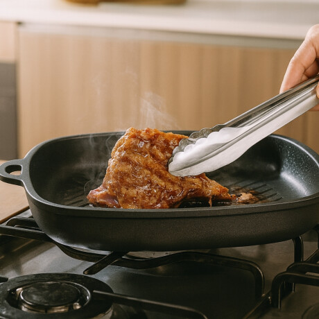 Pinza Buffet de Acero Inoxidable Mango Negro 41 cm Pinza Buffet de Acero Inoxidable Mango Negro 41 cm