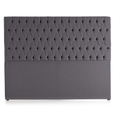 RESPALDO KING TELA GRIS GIULIA