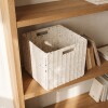 Cubo organizador ratán - blanco Cubo organizador ratán - blanco