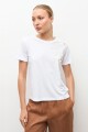 Remera bordado con brillos blanco