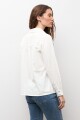 Camisa frente broderie blanco