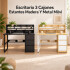 Escritorio 3 Cajones Con Estantes De Madera Y Metal Movi Esh0027m MARRON