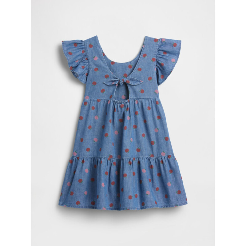 V-SL TIER DRESS CHAMBRAY 042