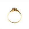 Anillo Flor-Oro Bajo-Piedra Rubi y Zirconias-AN8142 conpiedra