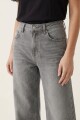 Pantalon fluido estilo denim GRIS