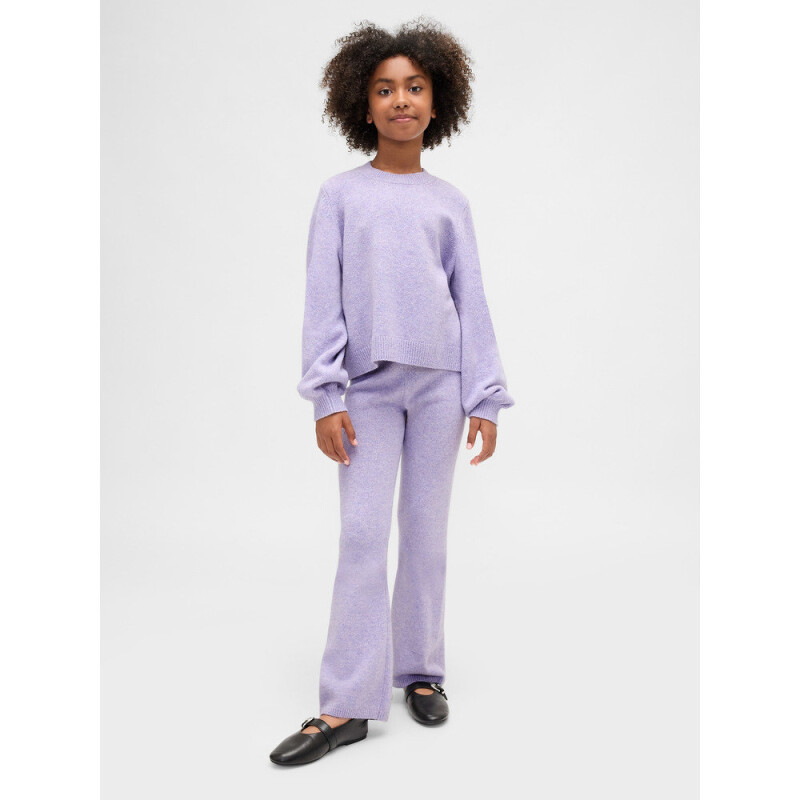 FAST CASHSOFT SWEATER_CREW PURPLE HEATHER 450