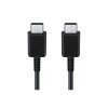 Cable original Samsung Tipo-C a Tipo-C 1.8 metros color negro Cable Original Samsung Tipo-c A Tipo-c 1.8 Metros Color Negro